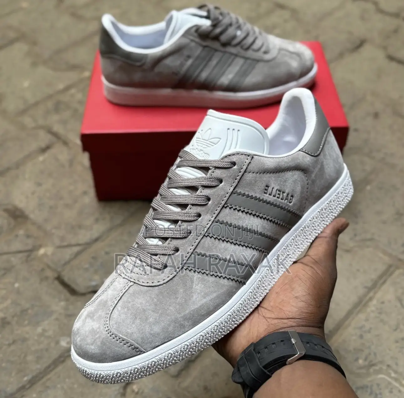 Original Beige Adidas Gazelle Suede Sneakers