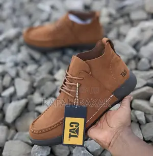 Men’S Classic Brown Cat Smart Casual Leather Boots
