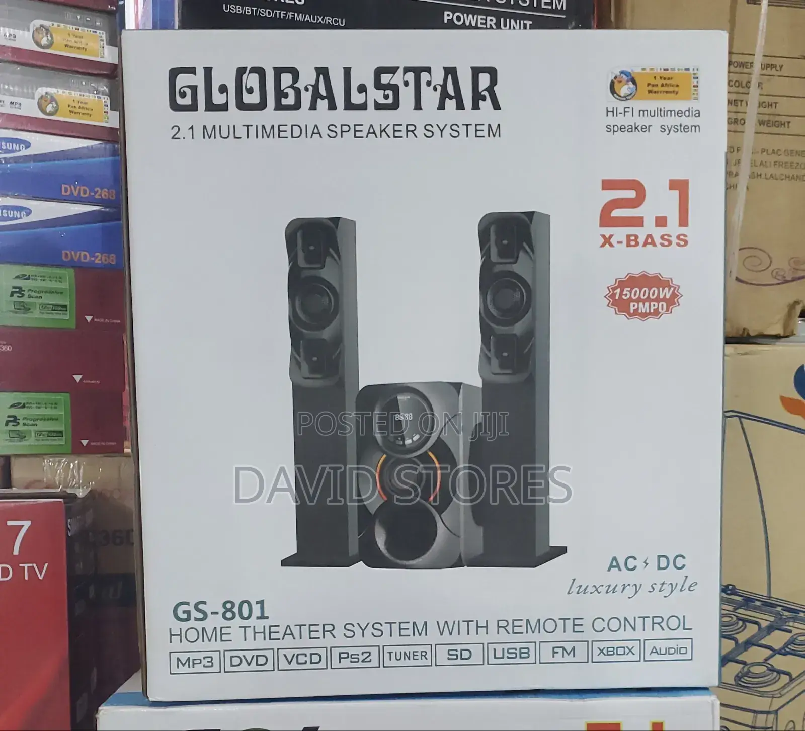 Globalstar Gs-801 2.1 Multimedia Home Theater Speaker System