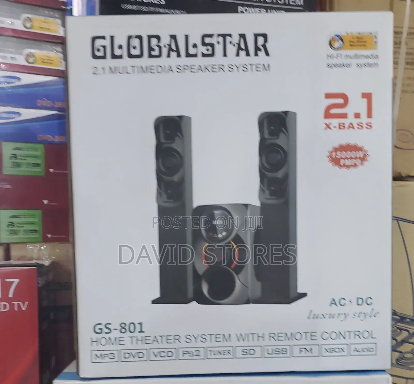 Globalstar Gs-801 2.1 Multimedia Home Theater Speaker System