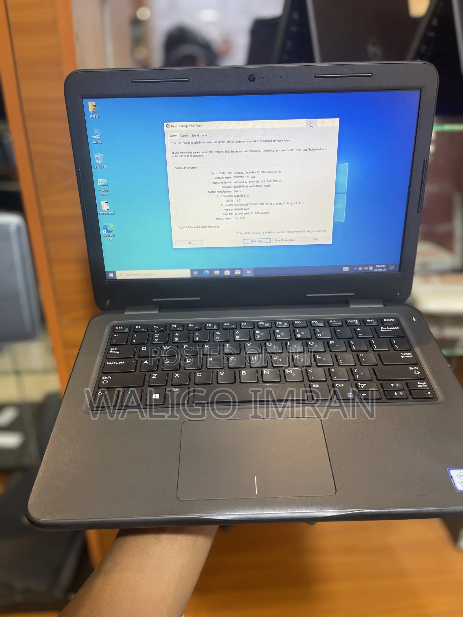 Laptop Dell Latitude 3310 4GB Intel Core I3 SSD 128GB