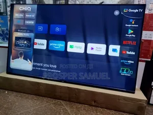 Chiq 65 Inches Smart Frameless Flat Screen With Inbuilt Decoder