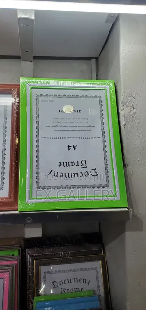 Certificate and Document Frames