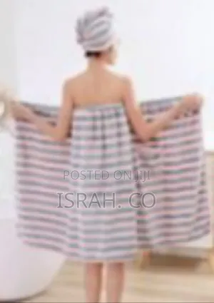 Wearable Spa Towel Wrap and Hair Cap Set