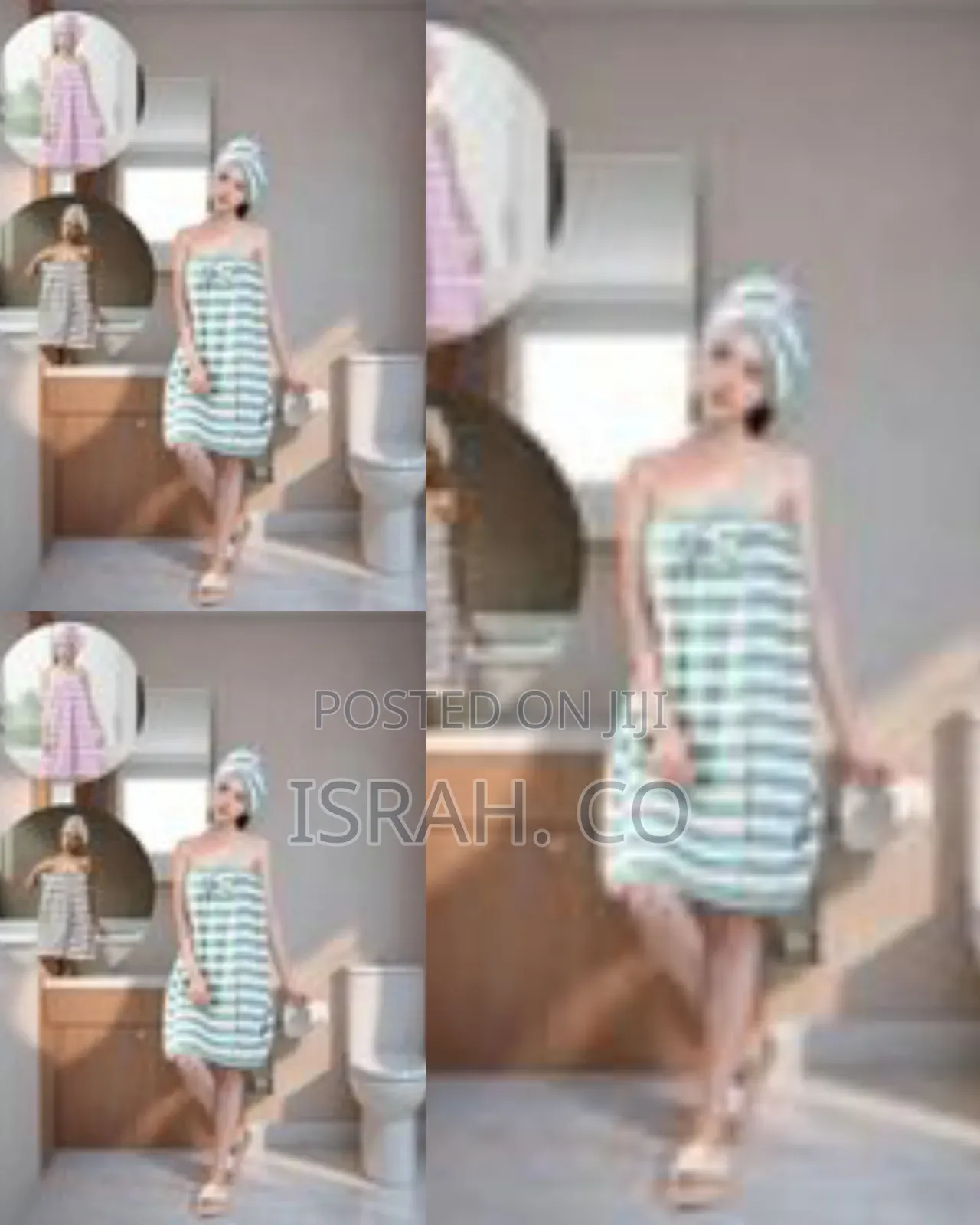 Wearable Spa Towel Wrap and Hair Cap Set