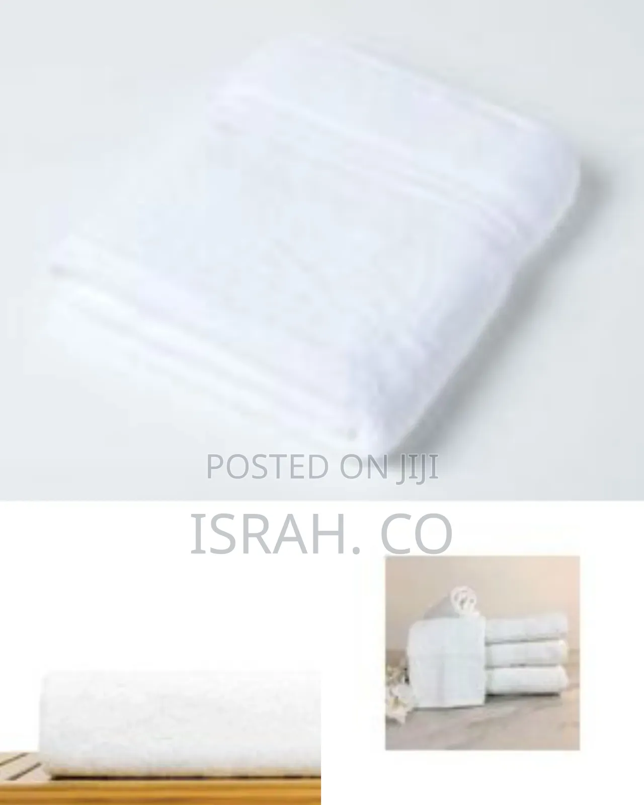 12-Piece Set of Luxurious White Hand / Face Towels