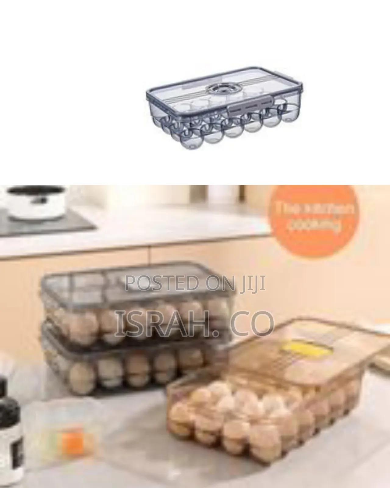 Clear Egg Storage Container - Transparent