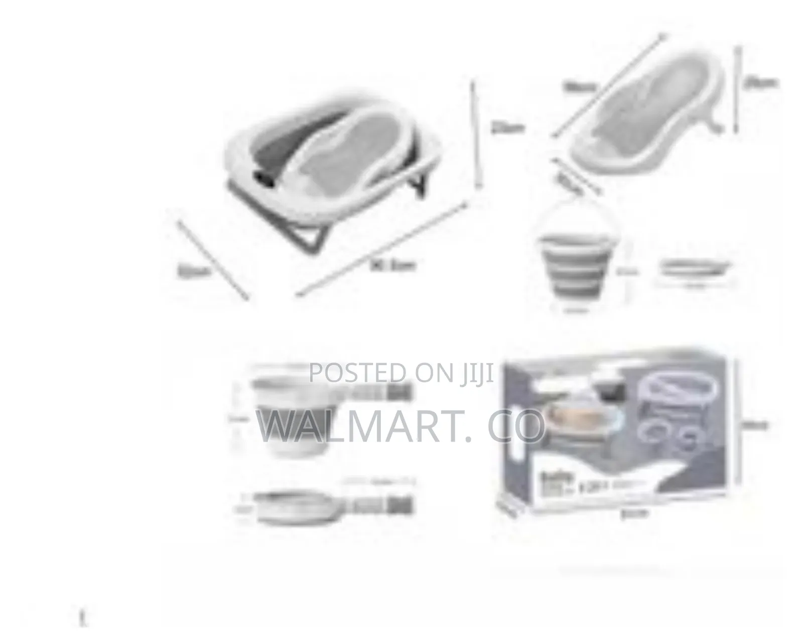 Newborn 4 Piece Baby Waterproof Non Slip Bath Tub