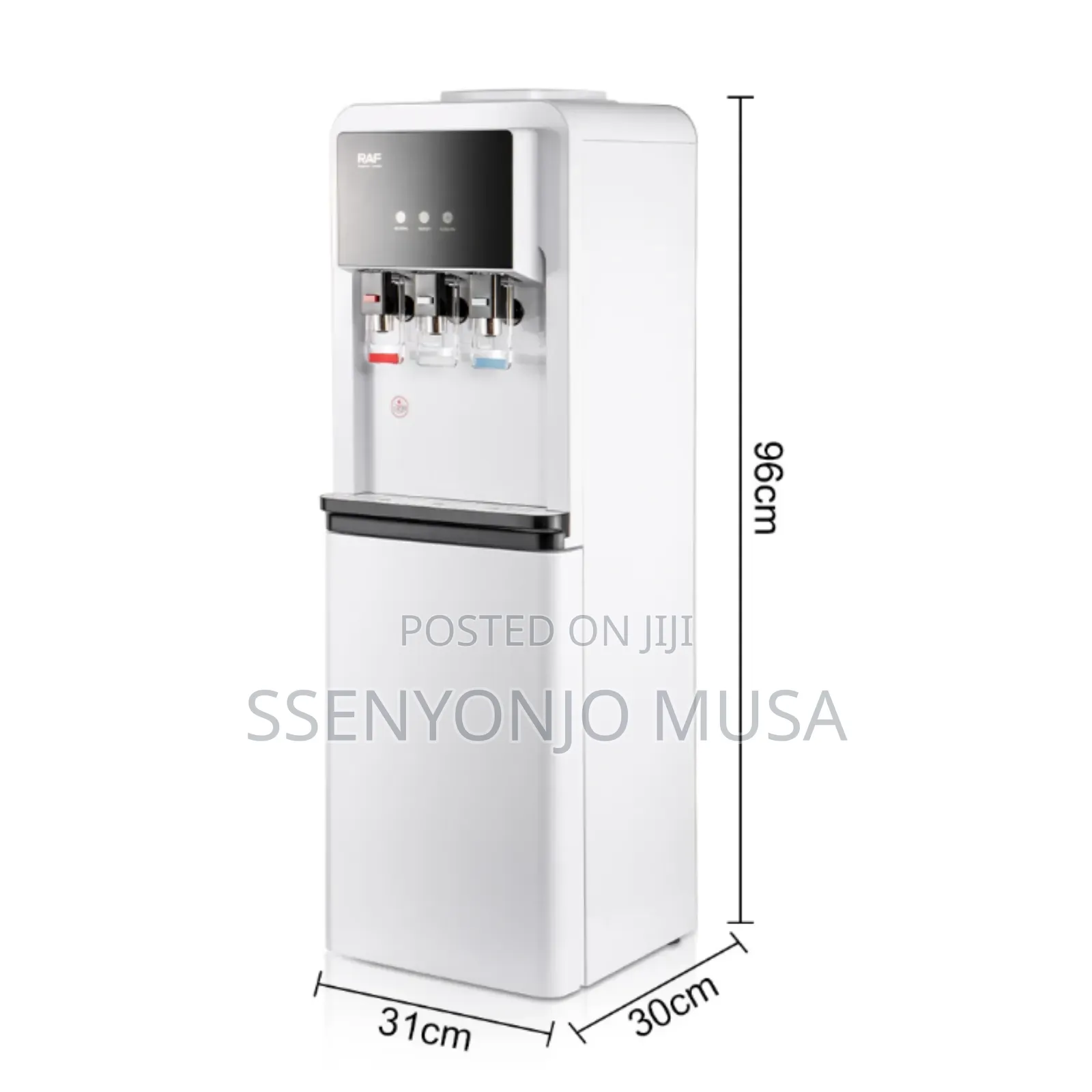 Raf Hot Cold Water Dispenser – Double Faucet Top Load Electric.