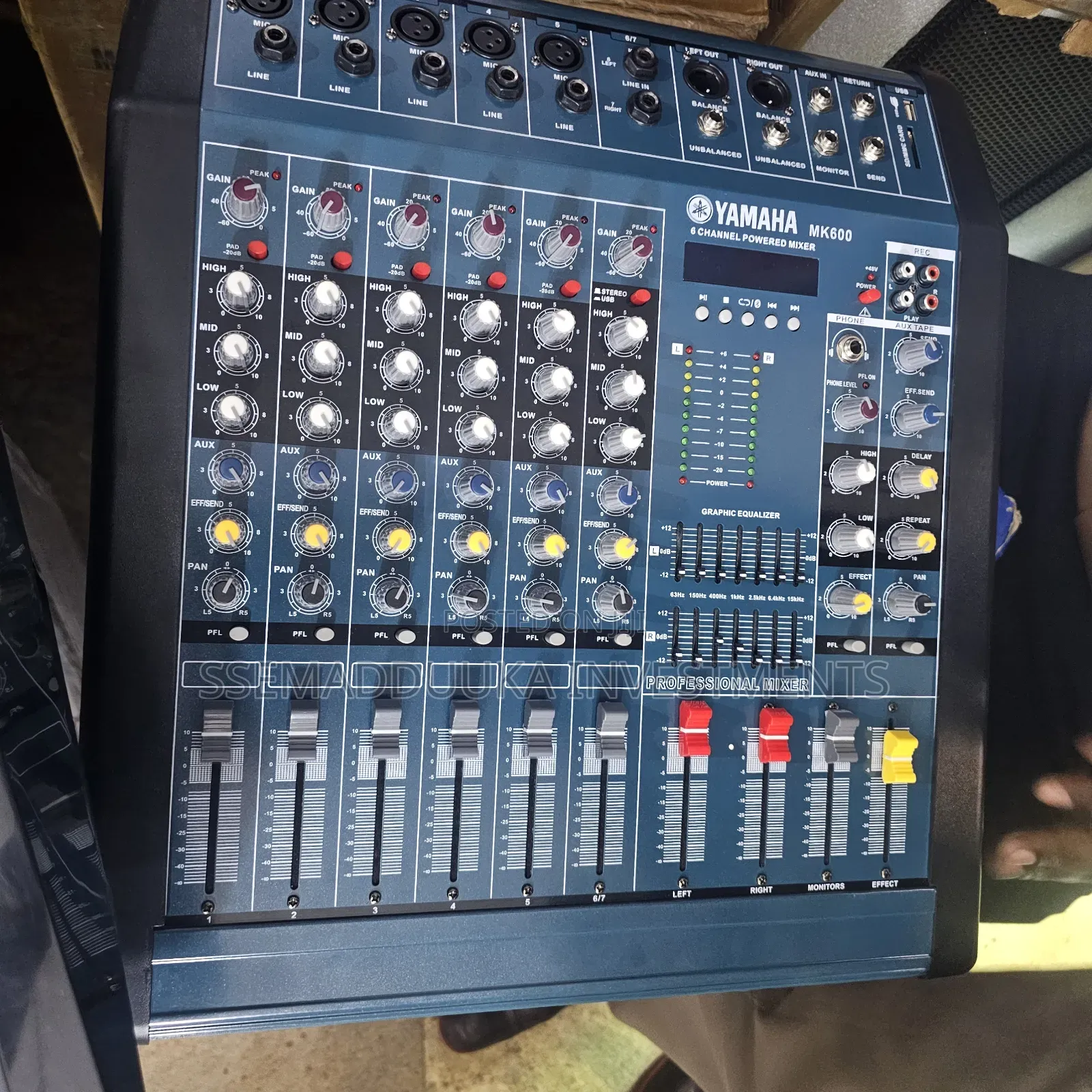 Yamaha 6 Channels Amplified Mixer
