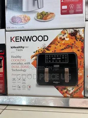 Kenwood Healthy Fry Twin 8l Digital Dual Air Fryer (Model Hfp70.000bk