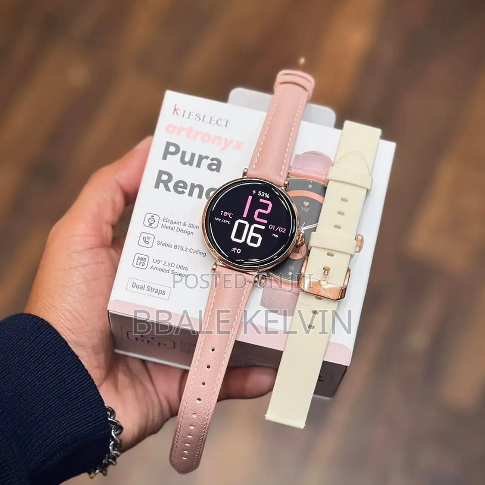 Kieselect Pura Lady Smart Watch With Dual Strap Elegant Metal Slim