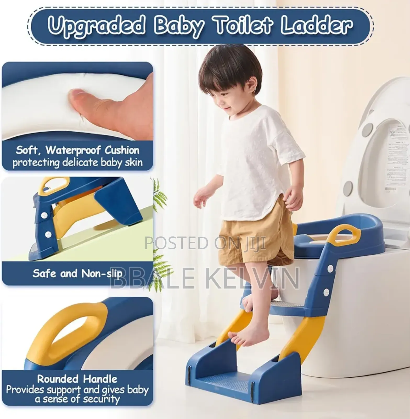 3 in 1 Toddler Potty Training Seat Chair With Ladders
