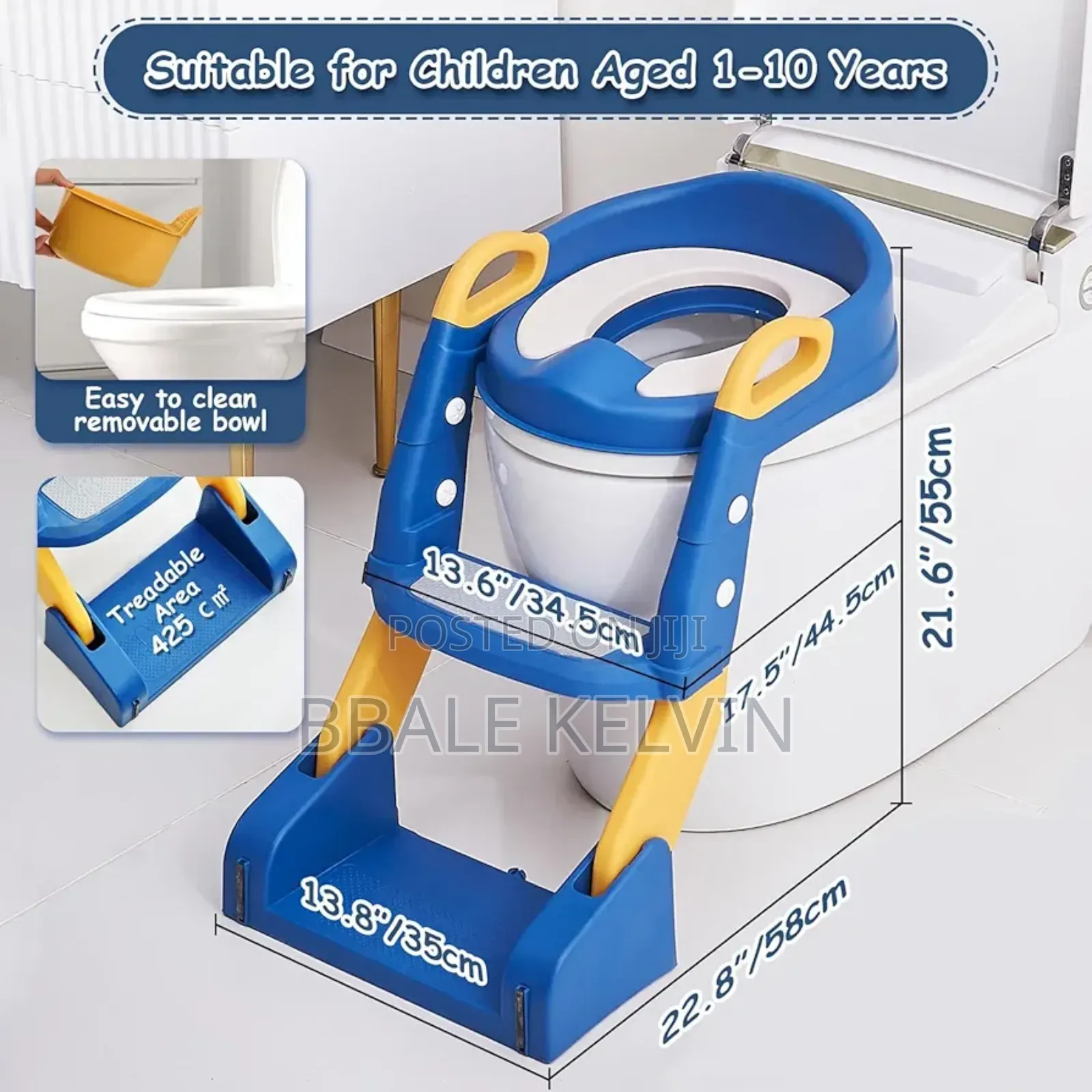3 in 1 Toddler Potty Training Seat Chair With Ladders