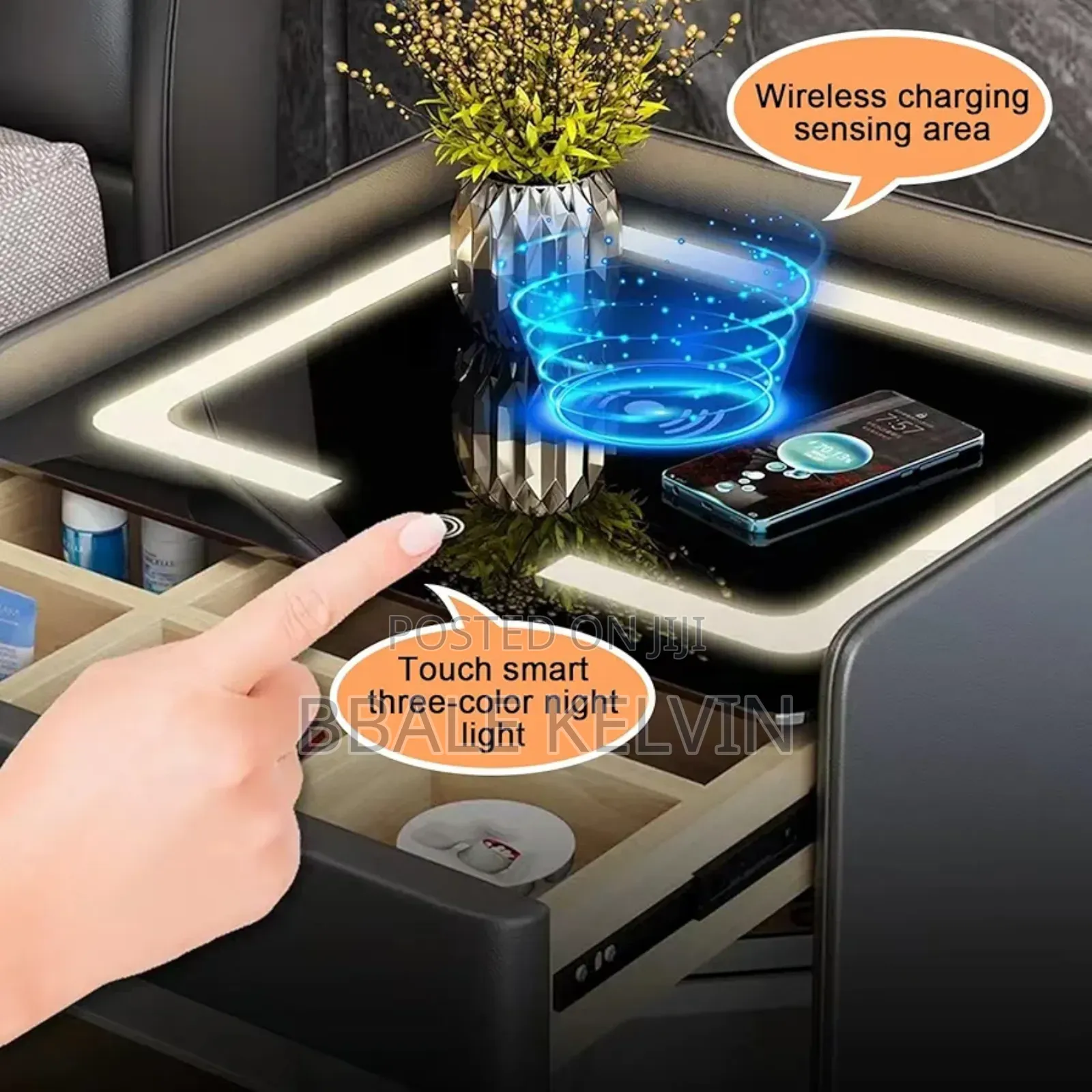Smart Nightstand Bedroom Table