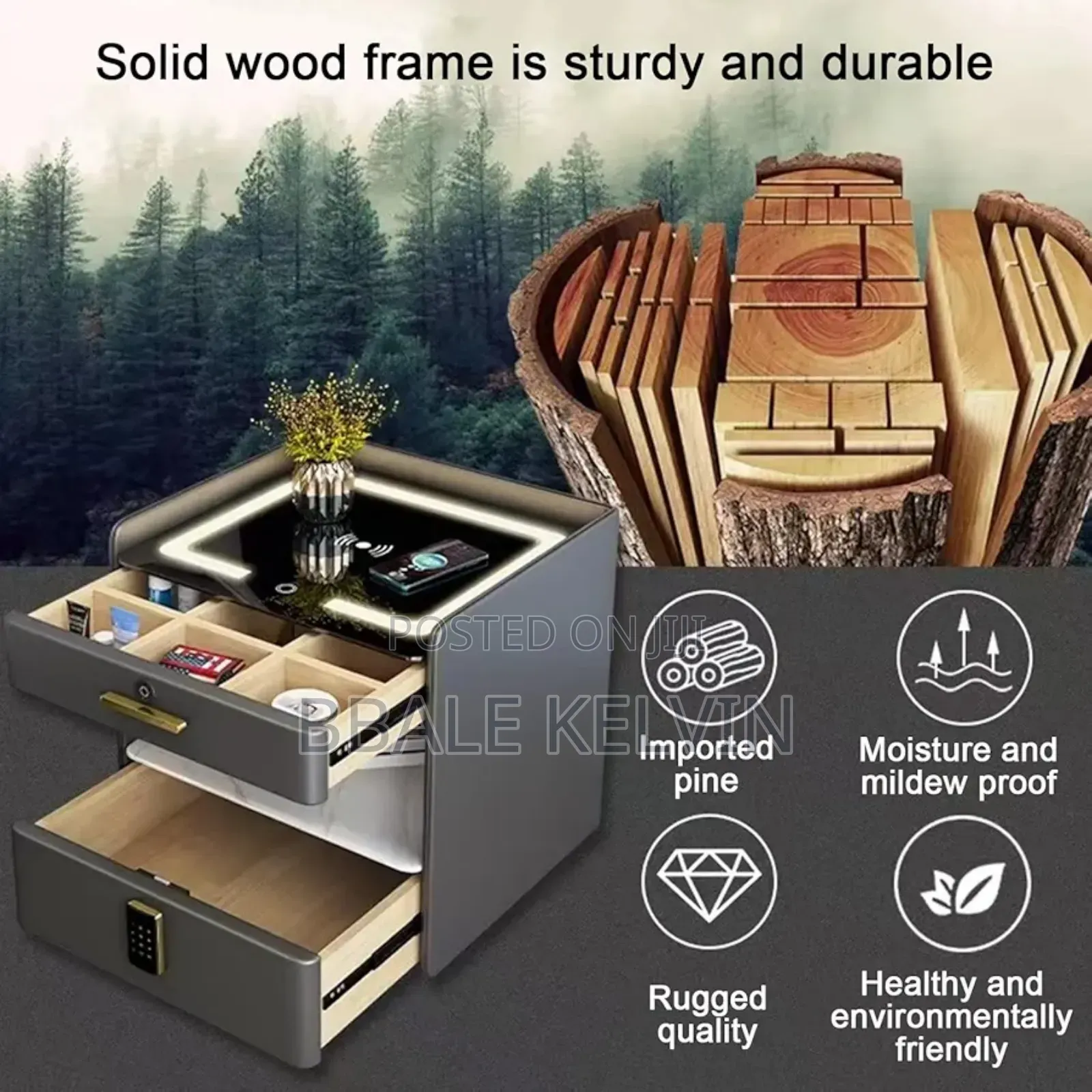 Smart Nightstand Bedroom Table