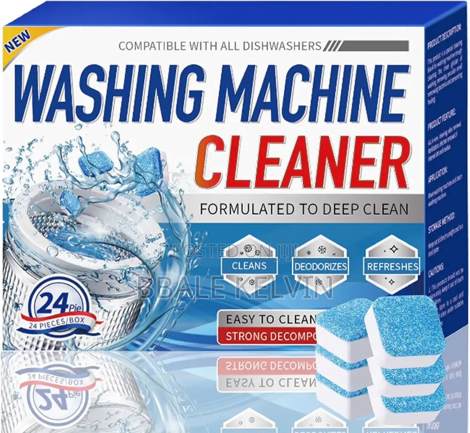 Washing Machine Cleaner Tablets 24pcs