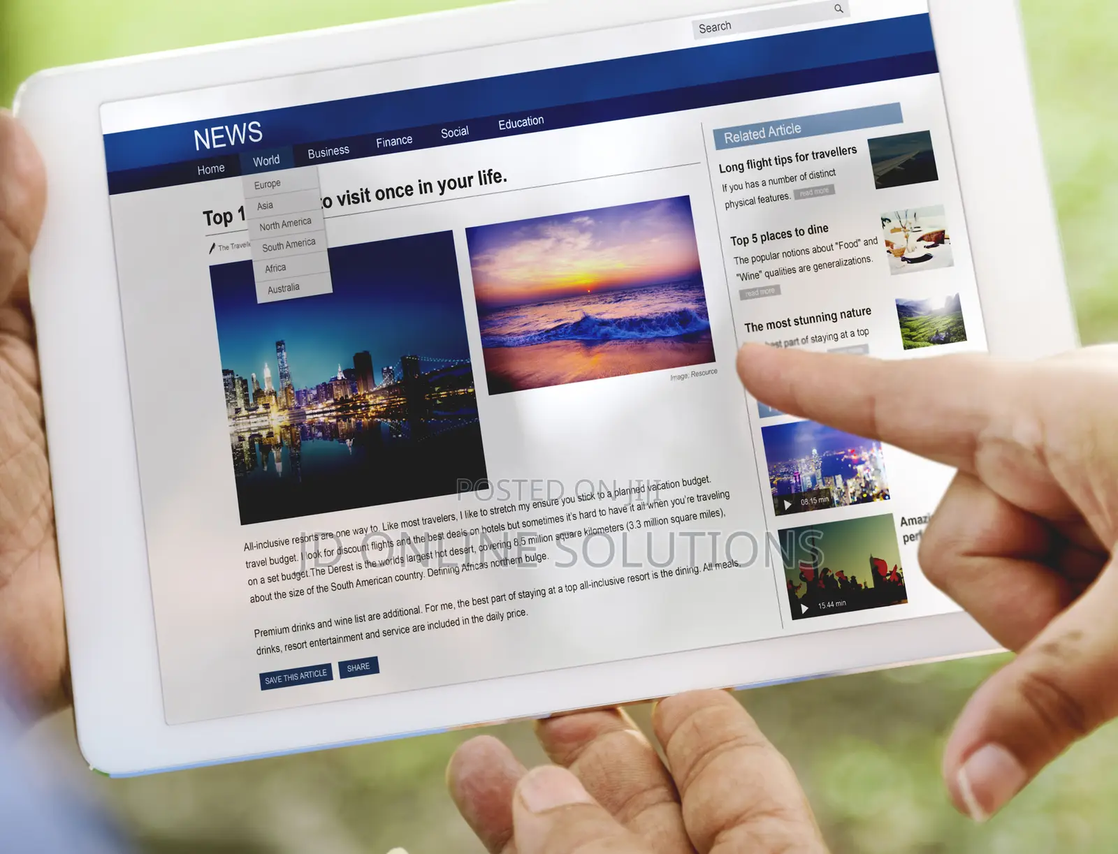I Will Develop a Blogger's News Magazine Website and Native App