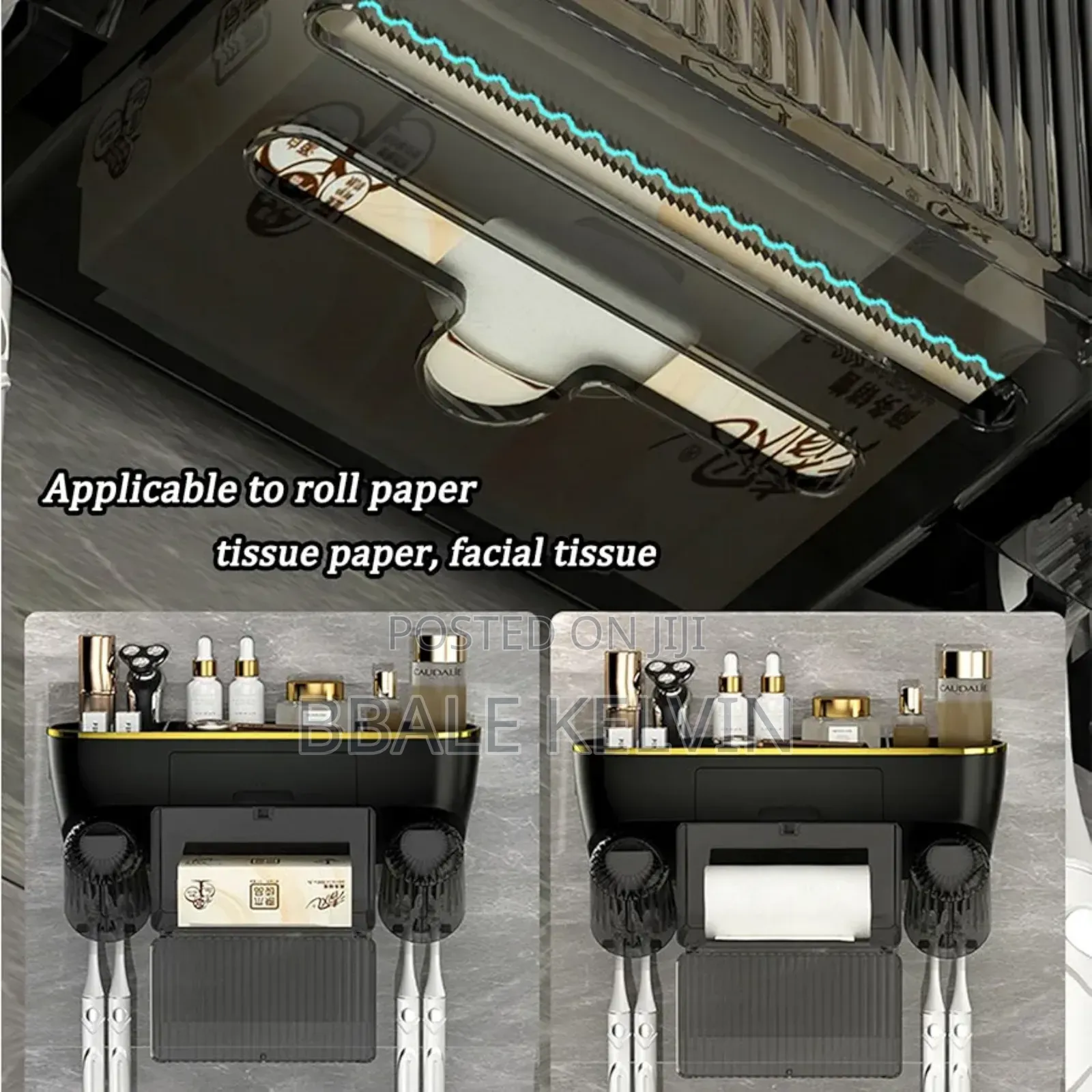 Toothbrush Holders Wall Mounted With Toothpaste Dispenser