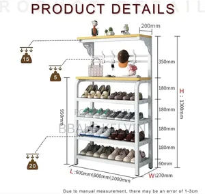 Strong Metallic Shoe Rack Stainless Steel