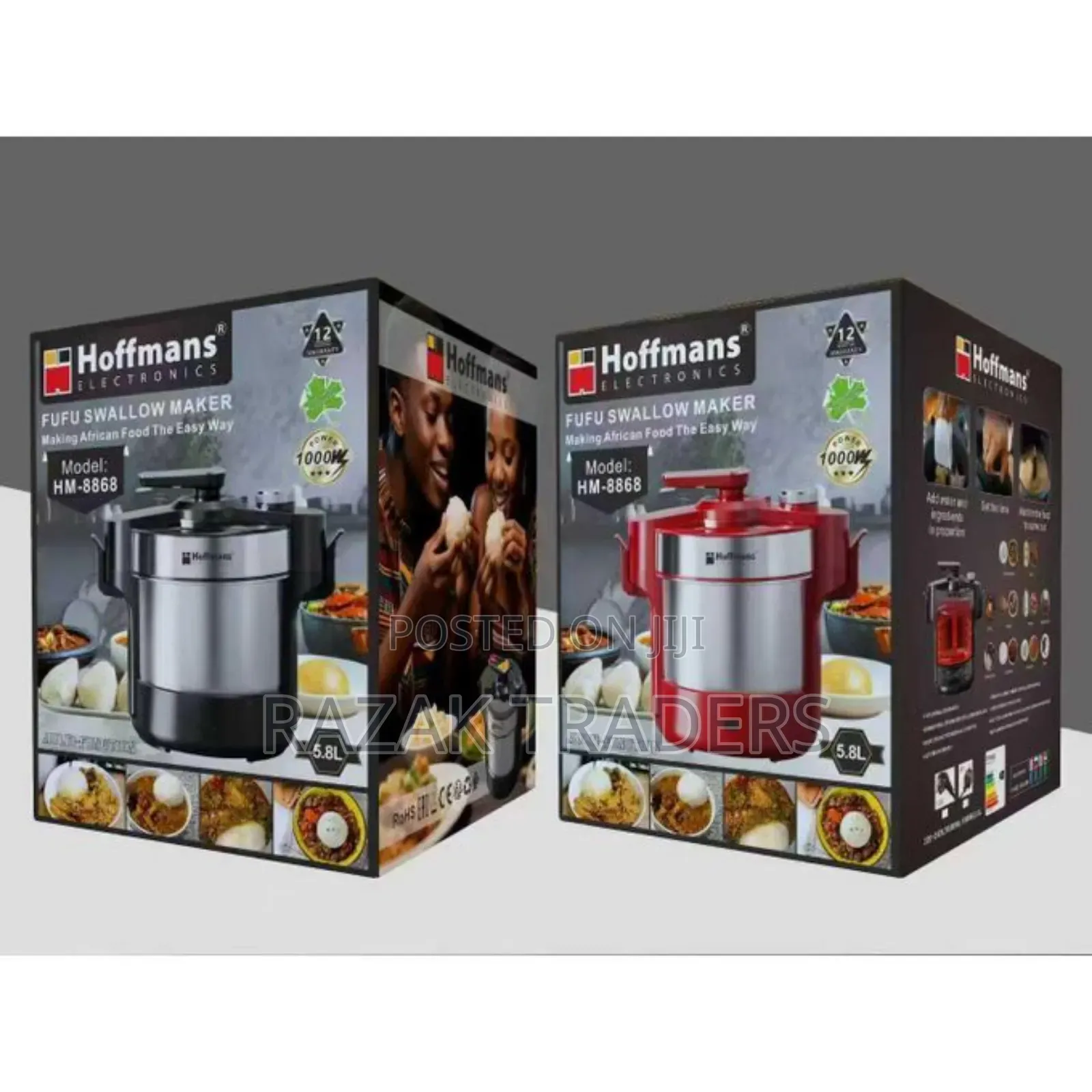 Automatic Electric Stainless Steel 6l Food Processor Blender Swallow