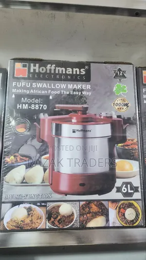 Automatic Electric Stainless Steel 6l Food Processor Blender Swallow
