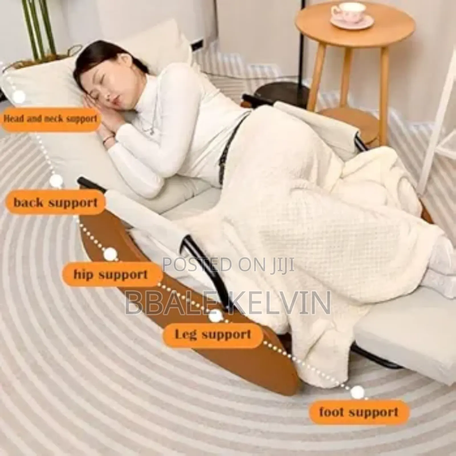 Comfy Nursing Rocking Chair With Sleeper Design