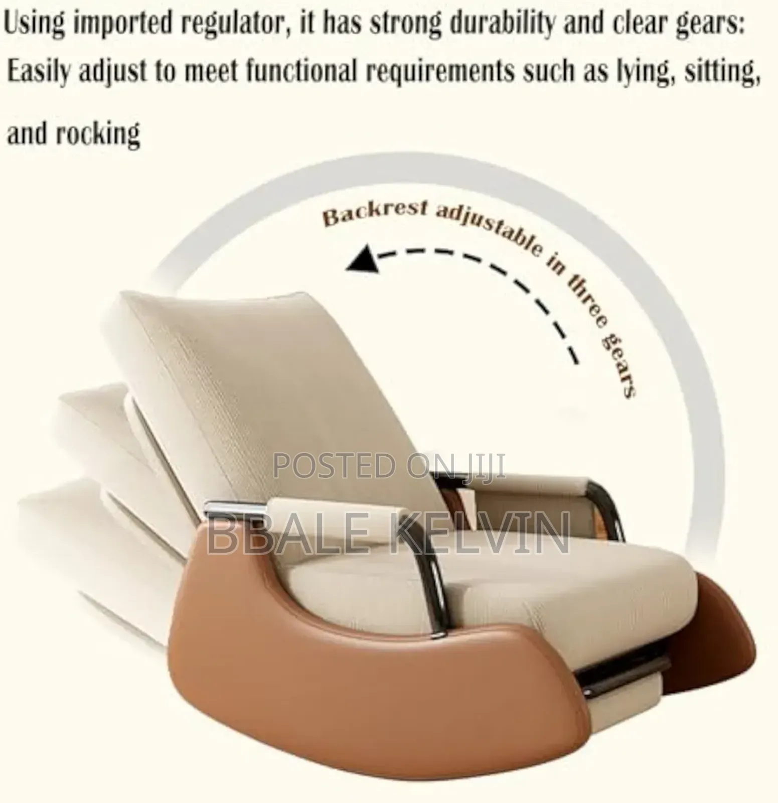 Comfy Nursing Rocking Chair With Sleeper Design