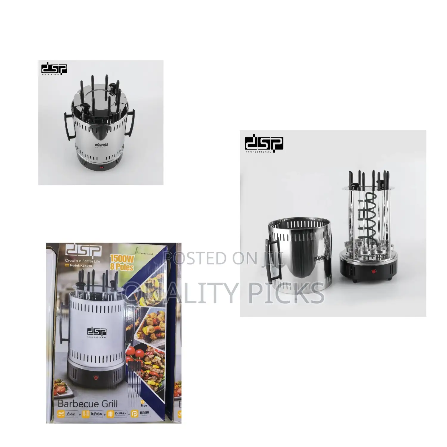 Automatic Rotating Barbecue Skewer Grill Kebab