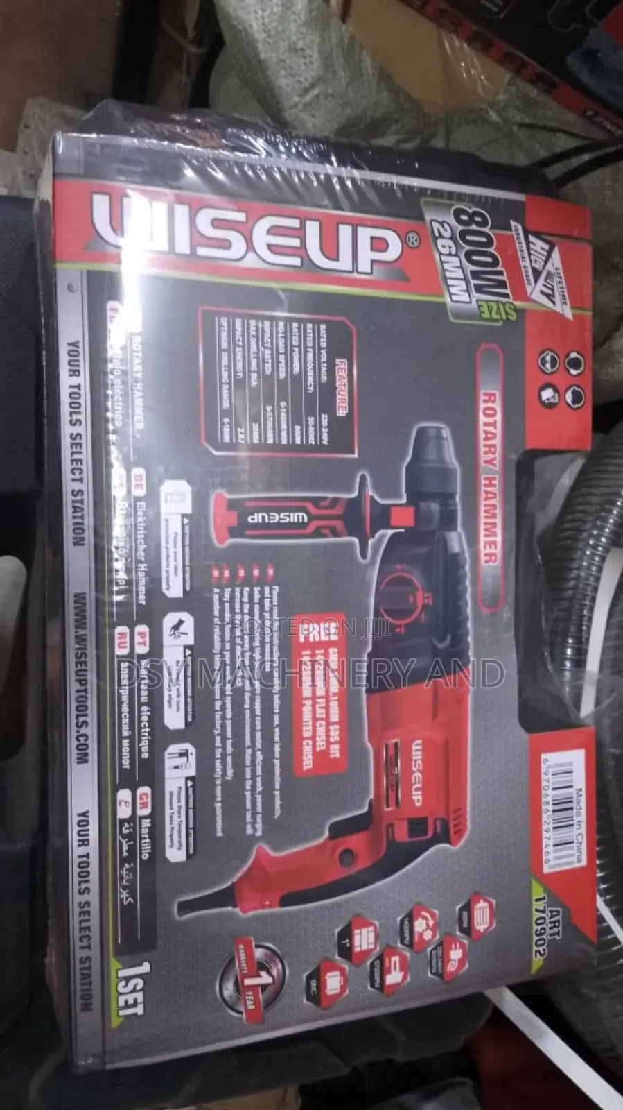 Wise Up Rotary Hammer Drill 800w 26mm