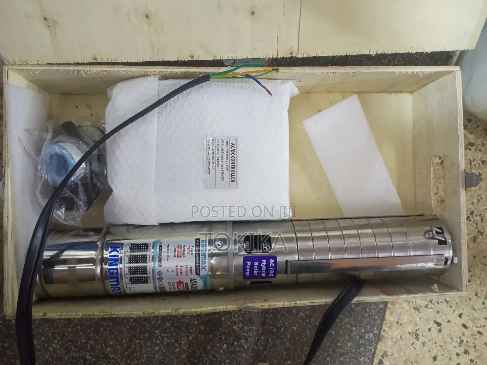 Submersible Water Pump Hybrid Ac/Dc 70meters