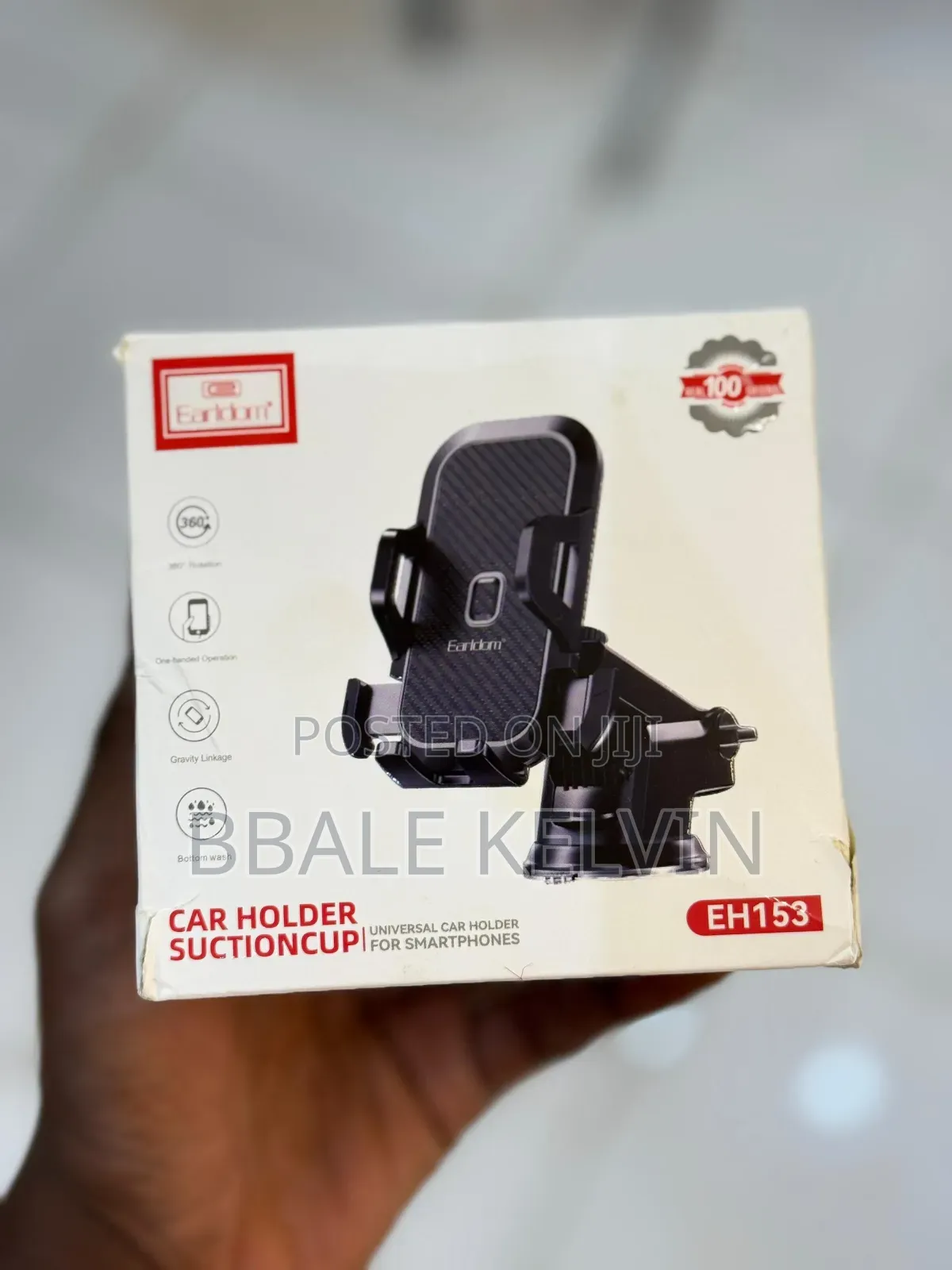 Earldom Eh153 Car Phone Holder With Suction Cup for Smartphones