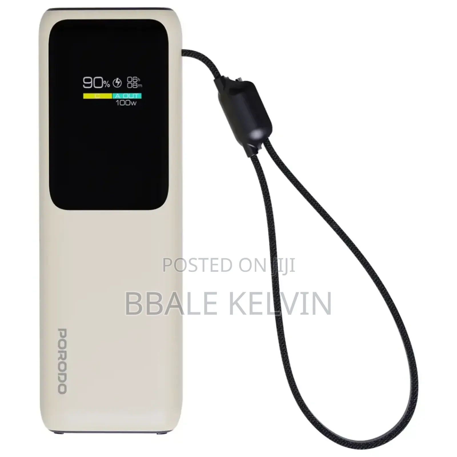 Porodo Smart Display 20000mah 100w Power Bank With Smart TFT Display