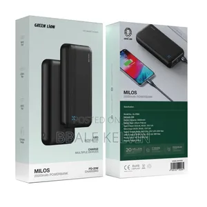 Green Lion Milos 20000mah Power Bank, Pd 20w Fast Charging