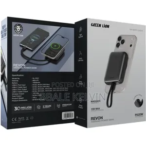 Green Lion Revon 10000mah Power Bank With Led Digital Display 15w