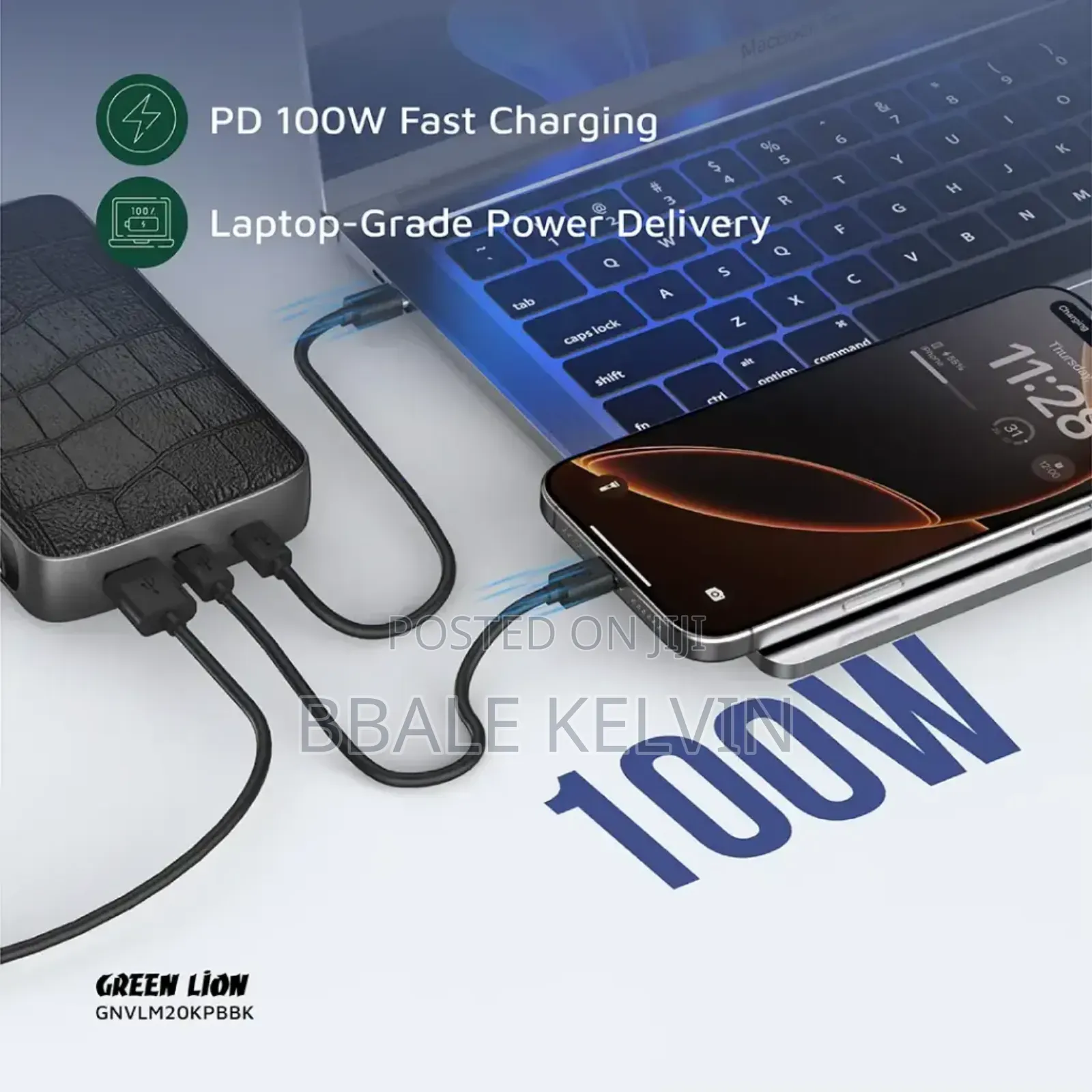 Green Lion Valmont 20,000mah Power Bank 100w
