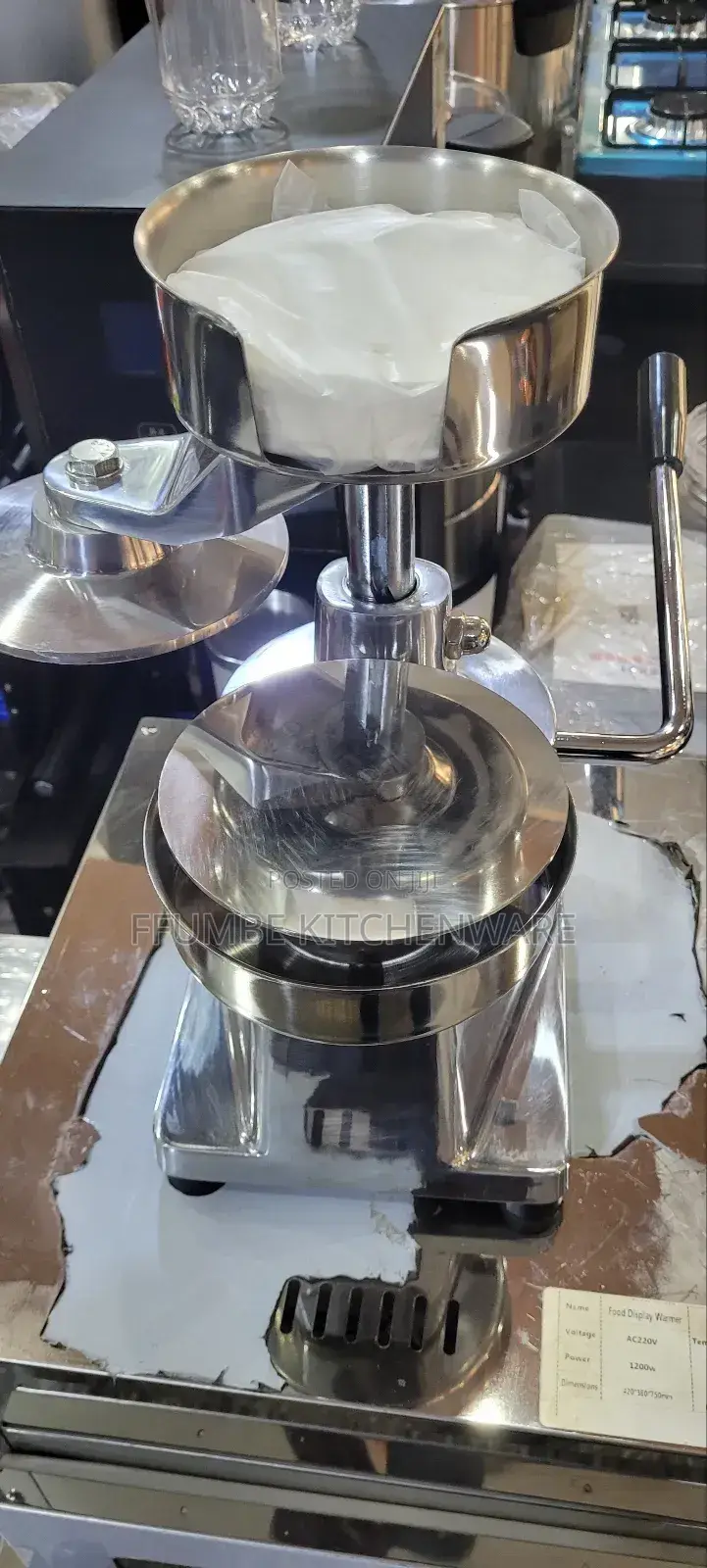 Commercial Manual Hamburger Press