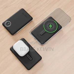 Levelo Marbella Magsafe Leather 10000mah Power Bank With Oled Display