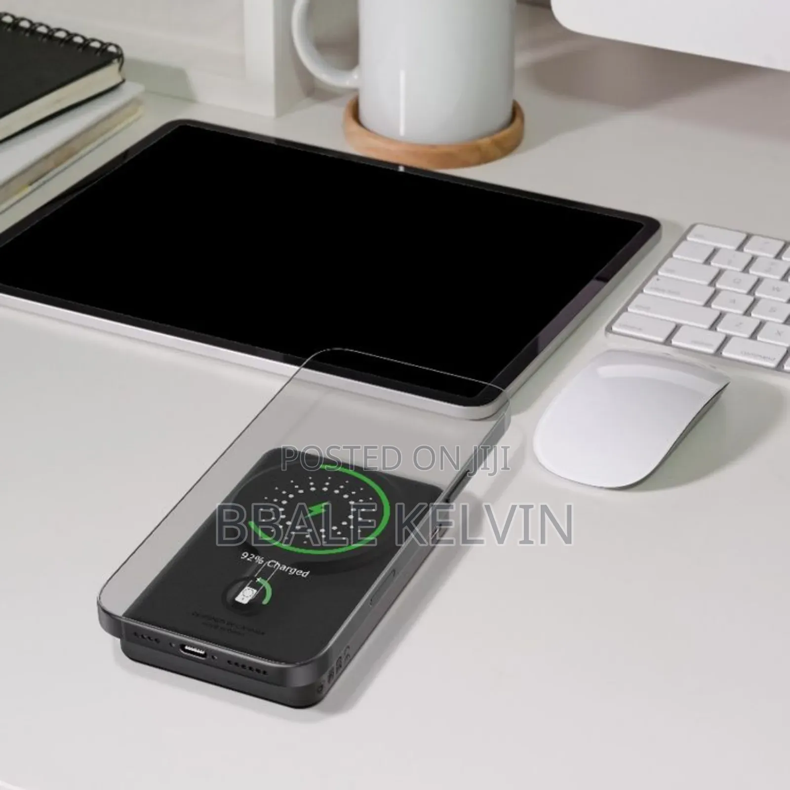 Levelo Marbella Magsafe Leather 10000mah Power Bank With Oled Display