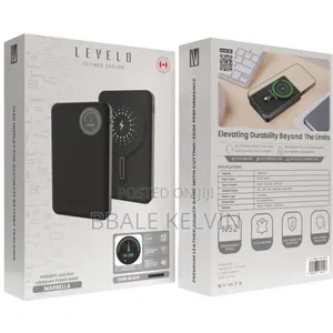 Levelo Marbella Magsafe Leather 10000mah Power Bank With Oled Display