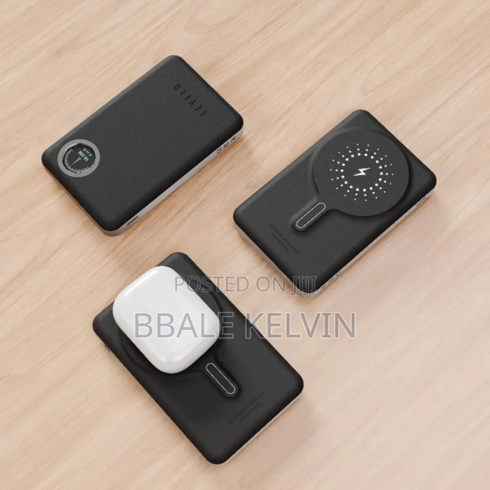 Levelo Marbella Magsafe Leather 10000mah Power Bank With Oled Display