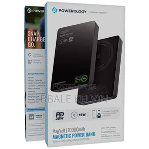 Powerology Magvolt 10000mah Wireless Magnetic Power Bank