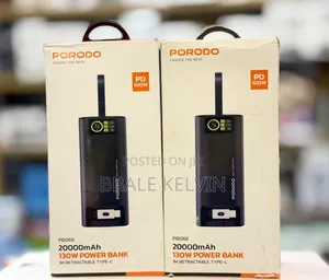 Porodo 20,000mah 130w Bidirectional Super Fast Charger 20000mah
