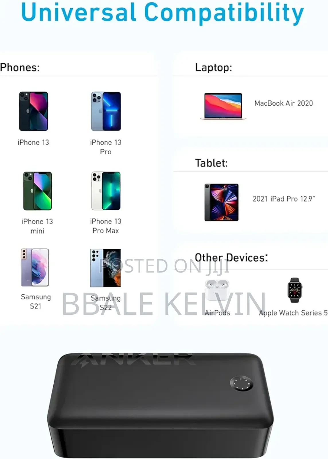 Anker 347 Portable 40,000mah Power Bank (Powercore ), 40,000mah