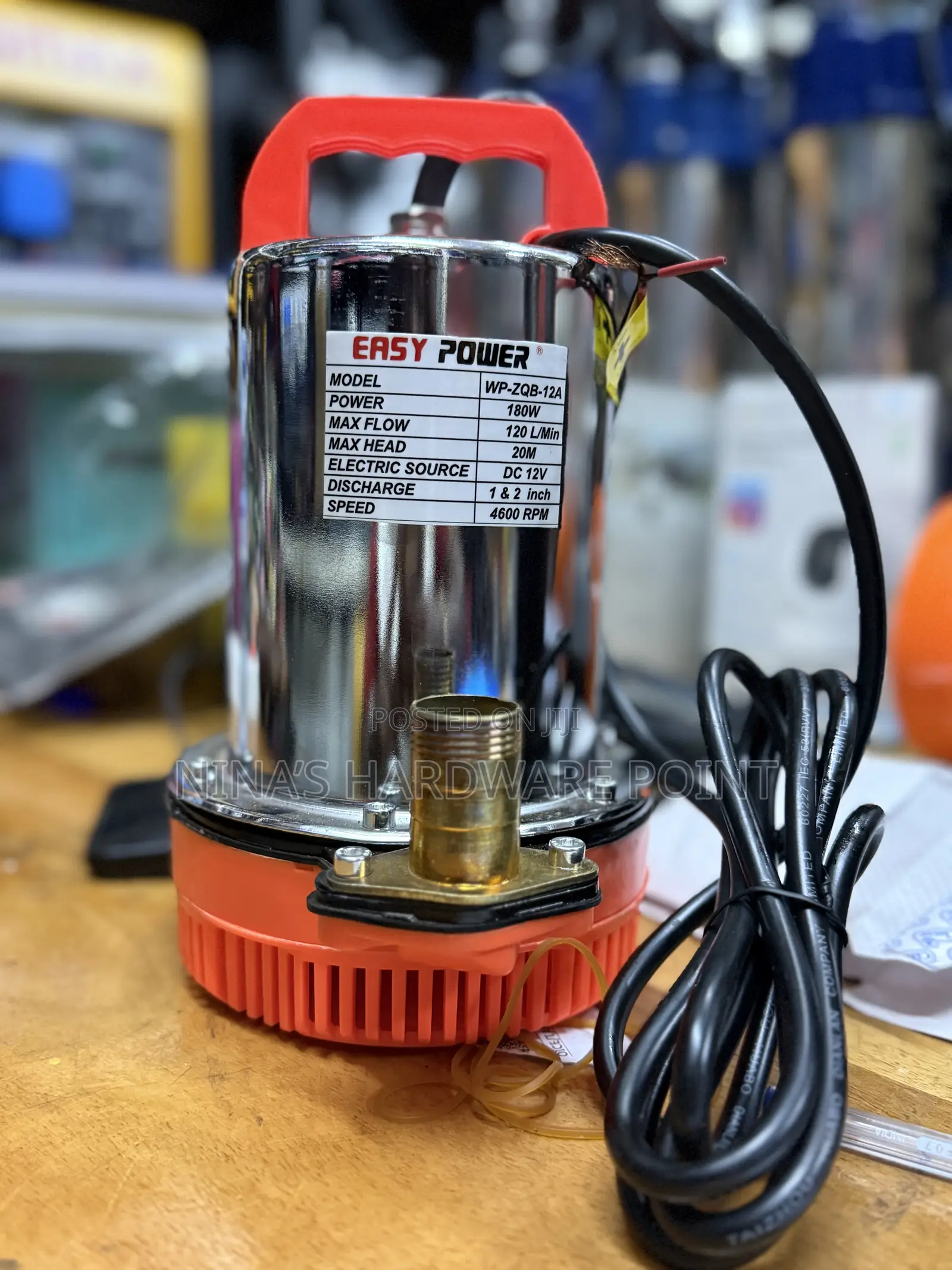 Water Pump Dc 12v ,20m, 180watts