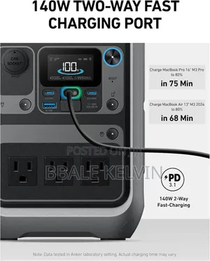 Anker Solix C300x 288wh Portable Power Station, 300w (600w Surge)