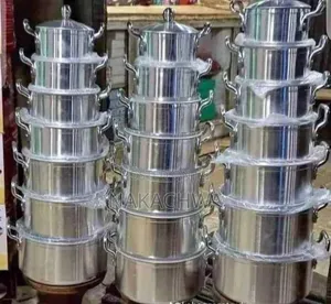 7 Pieces of Aluminium Stainless Dishes