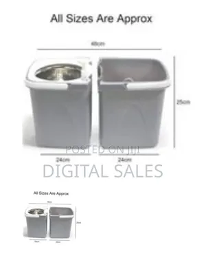 Dual-Chamber Spin Mop and Bucket Cleaning System