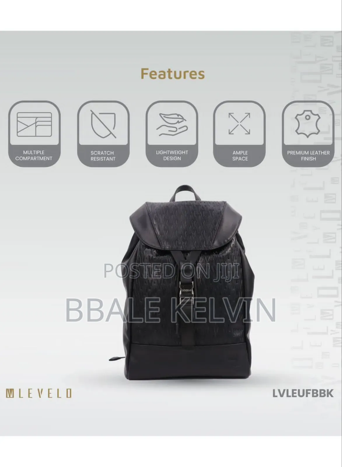 Levelo Envol 16 Inch Universal Fashion Laptop Backpack Bag