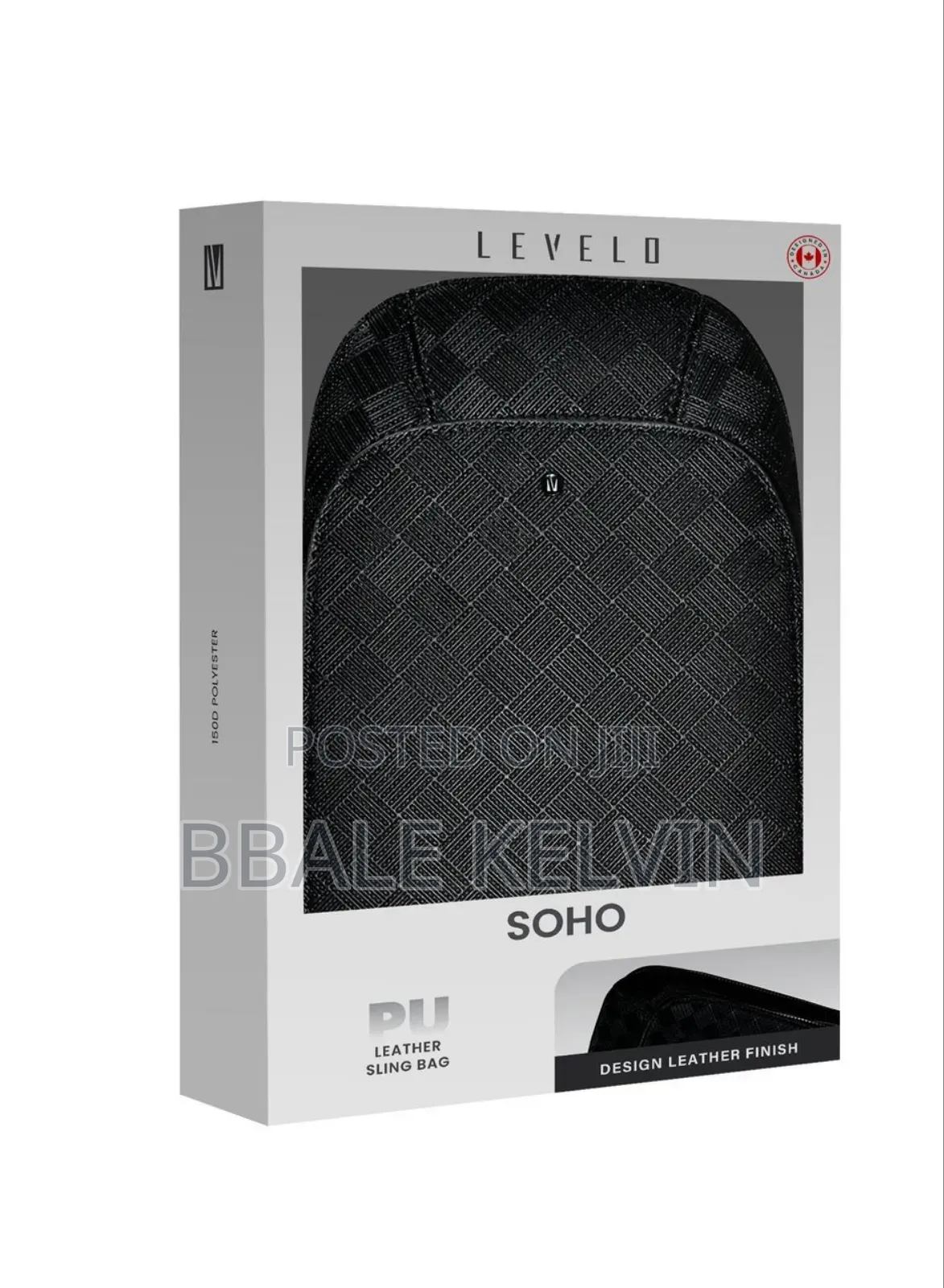 Levelo Soho Leather Sling Bag / Cross Bag Designed Pu Leather Finish